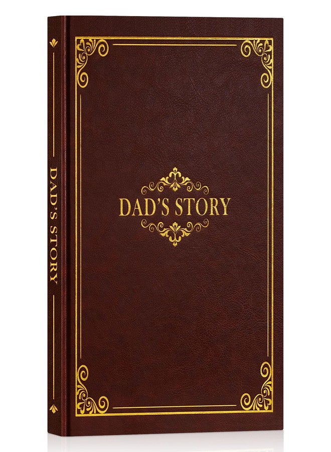 Lanpn Dad Life Story Journal with 300+ Questions, Dads Memory Keepsake Book to Fill Out Leather Father Story Guided Journal to Share Life & Love Gifts for Dad Father's Day Birthday Christmas (Brown) - Image 1