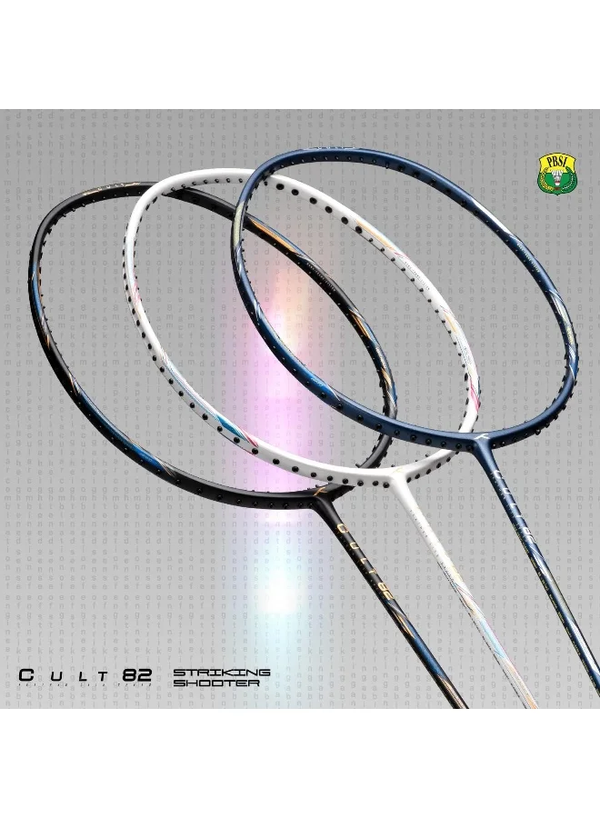 HUNDRED Cult 82 Carbon Fibre Unstrung Badminton Racket With Full Racket Cover