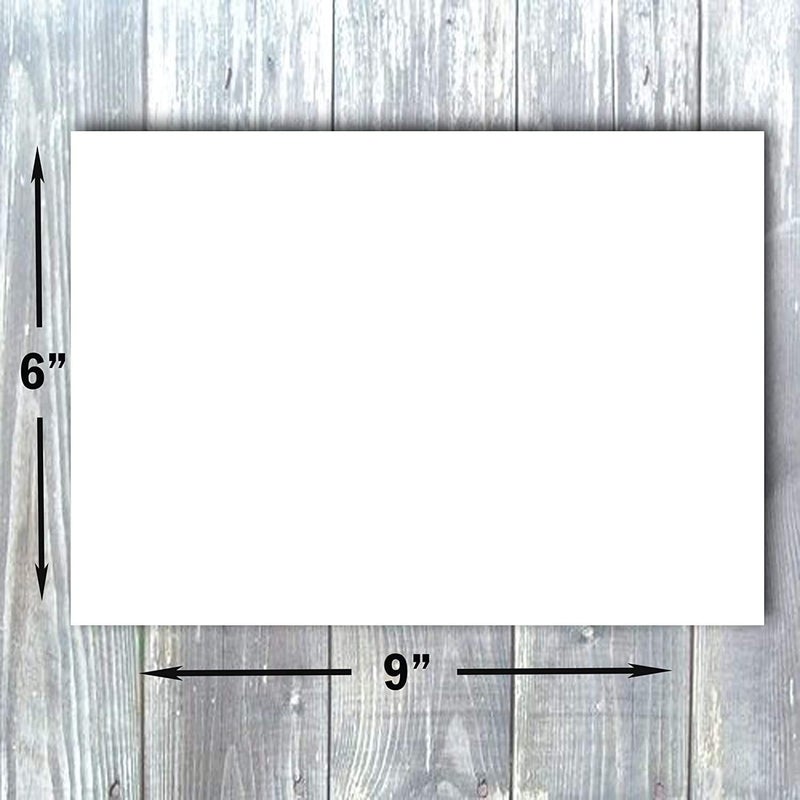 Hamilco Blank Index Cards 6" x 9" Heavyweight Card Stock 120lb Cover White Cardstock Paper - 100 Pack - Image 3