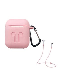Protective Case Cover With Strap Holder For Apple AirPods Pink