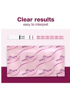 Easy@Home Pregnancy Test Strips Kit: 10 Pack HCG Test Strips  - Image 2