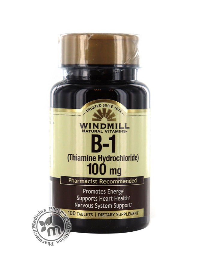 WINDMILL - B1 Vitamin 100mg Tablets 100s - Image 1