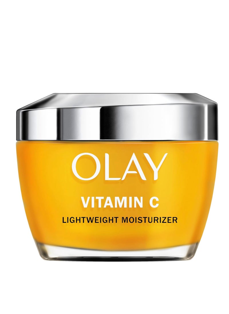 Olay - Olay Vitamin C Lightweight Face Moisturizer - Brighten - Even Tone - Hydrate - Lightweight Anti-Aging Cream for Dark Spots and Dry Skin, 1.7 oz - Image 1