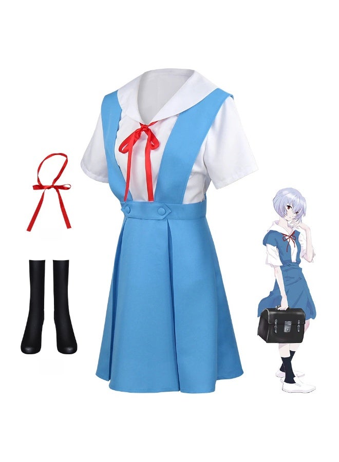 عام نيون جينيسيس إيفانجيليون أيانامي ري شخصية أداء الحفلات زي تأثيري مجموعة هدية لمحبي إيفا والأصدقاء - Image 1