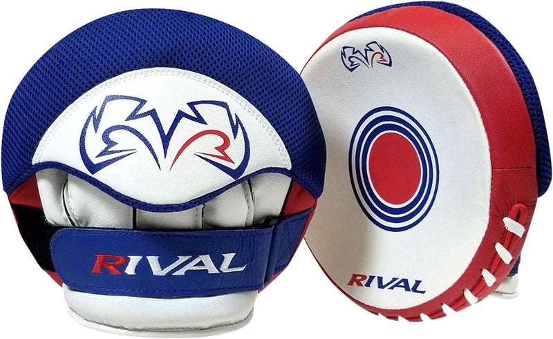 RIVAL Boxing RPM5 2.0 Parabolic Punch Mitts - Perfect for Precision and Combination Punching, 7" Diameter Striking Surface - Image 1