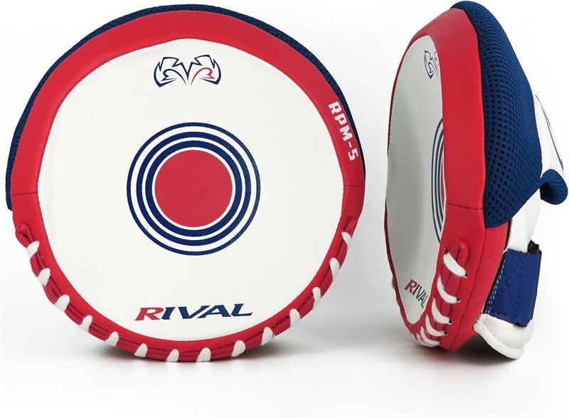 RIVAL Boxing RPM5 2.0 Parabolic Punch Mitts - Perfect for Precision and Combination Punching, 7" Diameter Striking Surface - Image 2