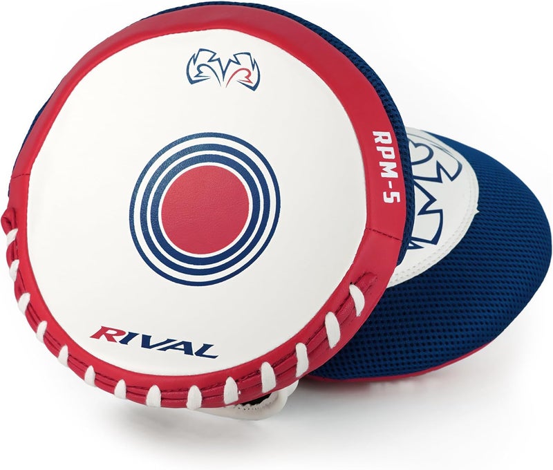 RIVAL Boxing RPM5 2.0 Parabolic Punch Mitts - Perfect for Precision and Combination Punching, 7" Diameter Striking Surface - Image 4