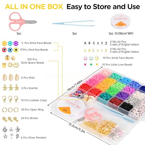 Satmarhz Bracelet Making Set for Girls, Jewellery Making Kit for Kids DIY Bracelet Making Set, Games for Girls Age 6-12 Years Old - Image 2