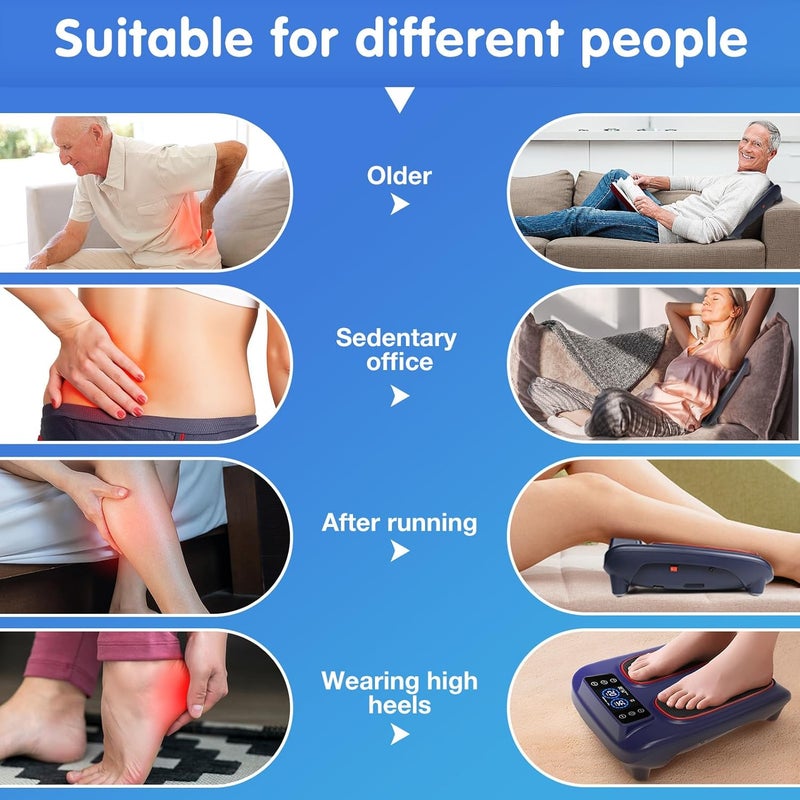 VnioLife مدلك قدم كهربائي مع تدفئة لآلام الأعصاب والتهاب اللفافة الأخمصية مؤهل لـ FSA و HSA اهتزاز شياتسو مدلك قدم مدفأ لتخفيف الألم وتحسين الدورة الدموية مدلك للقدمين لتخفيف الألم وتحسين استرخاء العضلات - Image 5
