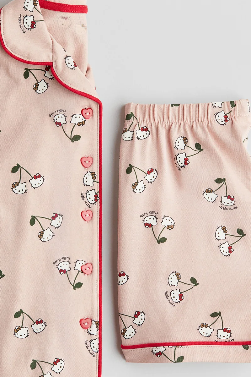 اتش اند ام بيجاما من القطن مزينة بطبعة