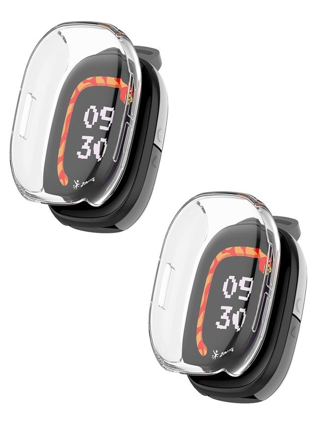 واقي شاشة متوافق مع Fitbit Google Ace LTE من Yrzper، غطاء حماية كامل من مادة TPU الناعمة، غطاء حماية مضاد للخدش لجهاز Fitbit Google Ace LTE (شفاف) - Image 1