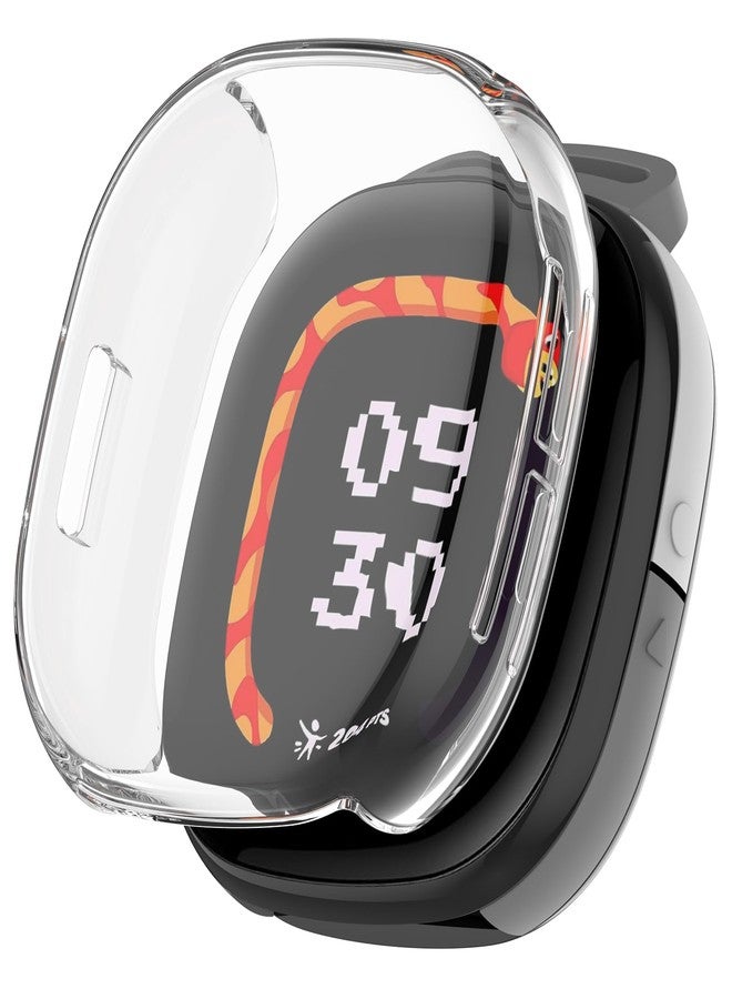 واقي شاشة متوافق مع Fitbit Google Ace LTE من Yrzper، غطاء حماية كامل من مادة TPU الناعمة، غطاء حماية مضاد للخدش لجهاز Fitbit Google Ace LTE (شفاف) - Image 2