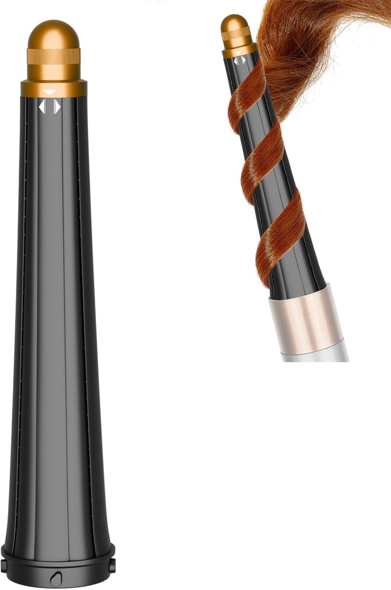 ZEPHBLOW Tapered Hair Curler for Dyson Airwrap, 0.8-1.4Inch/ 20-36mm Tapered Hair Curler Compatible with Airwrap HS01/05, Hair Curler Accessory for Long Hair, Gold - Image 1
