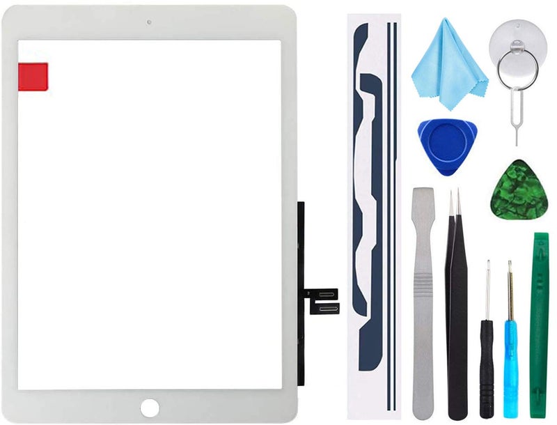 TPhaelay for iPad 7 7th/8 8th Gen Screen Replacement Digitizer 2019/2020 10.2",T Phael for 7th 8th Generation A2197 A2198 A2200 A2270 A2428 A2429 A2430 Without Button + Video Tips(White) - Image 1