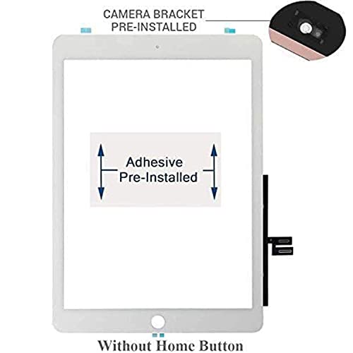 TPhaelay for iPad 7 7th/8 8th Gen Screen Replacement Digitizer 2019/2020 10.2",T Phael for 7th 8th Generation A2197 A2198 A2200 A2270 A2428 A2429 A2430 Without Button + Video Tips(White) - Image 3