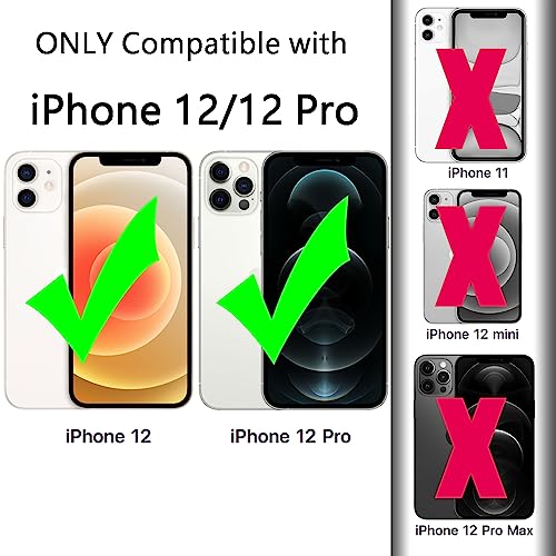 TENOC Phone Case Compatible with iPhone 12 & iPhone 12 Pro, Clear Case Shockproof Protective Bumper Slim Cover for 6.1 Inch - Image 3