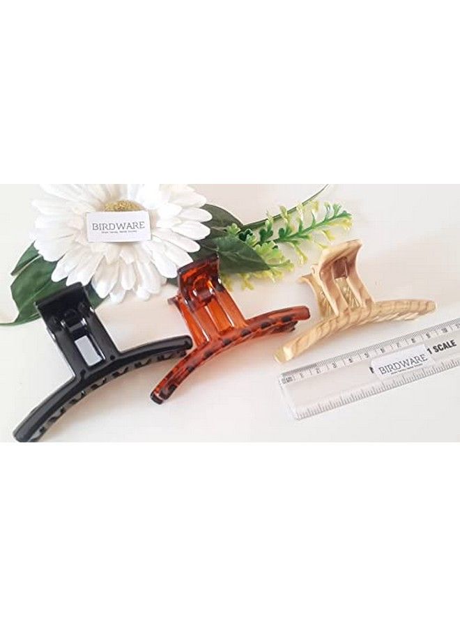 BIRDWARE Big Size Hair Clutcher;Clip;Claw for Women and Girl for Daily Use Standard Material & Multi Color(RoundD) - Image 4