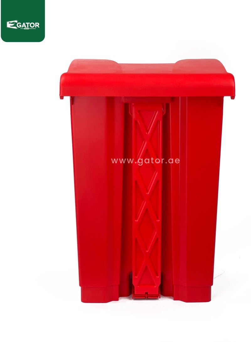 Gator EK Plastic Garbage Bin 87L Red - Image 4