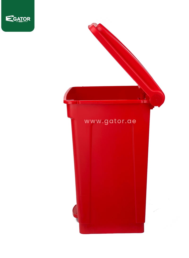 Gator EK Plastic Garbage Bin 87L Red - Image 5