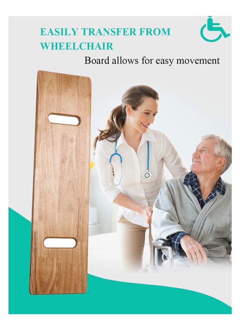 McDou Wooden Elderly Lift BoardTransfer BoardDisabled Lift BoardParalysed PatientWheelchair TransferMobility AidBoard - Image 3