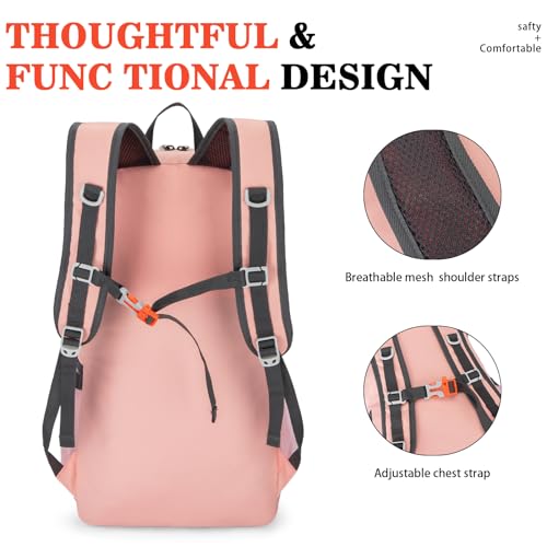 BAGPARKK Hiking Backpack,Large 35L Travel Backpacks for Men Women,Water Resistant Ultra Lightweight Foldable Packable Camping Daypack for Outdoor Sports - Image 4