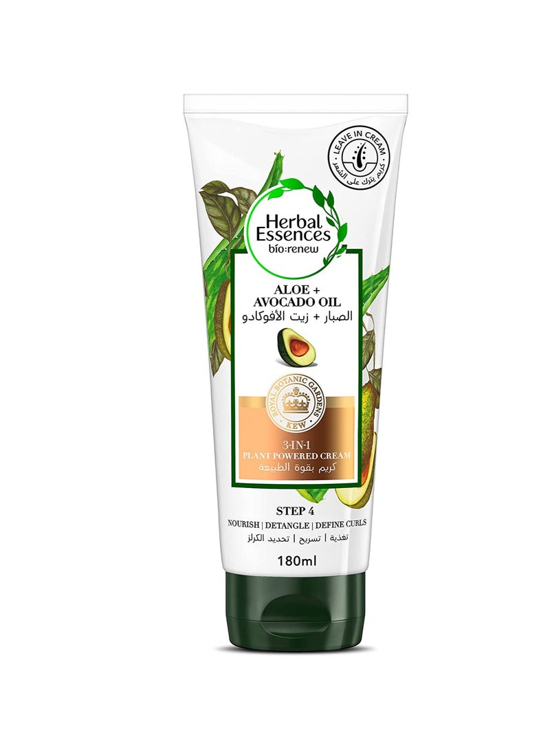 Herbal Essences Bio Renew Aloe And Avocado Oil Leave-In Conditioner With Certified Plants For Defined - Image 1