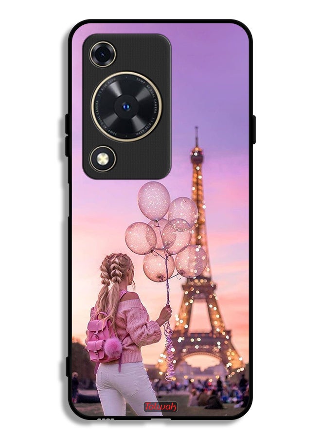 Tolwak Huawei Nova Y63 Protective Case Cover Girl Holding Balloons