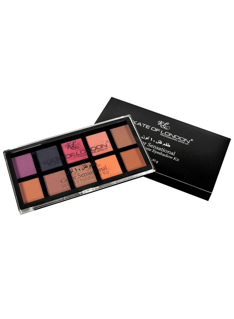 KATE OF LONDON 10 Color Sensational Matte Eyeshadow Kit  - Image 1