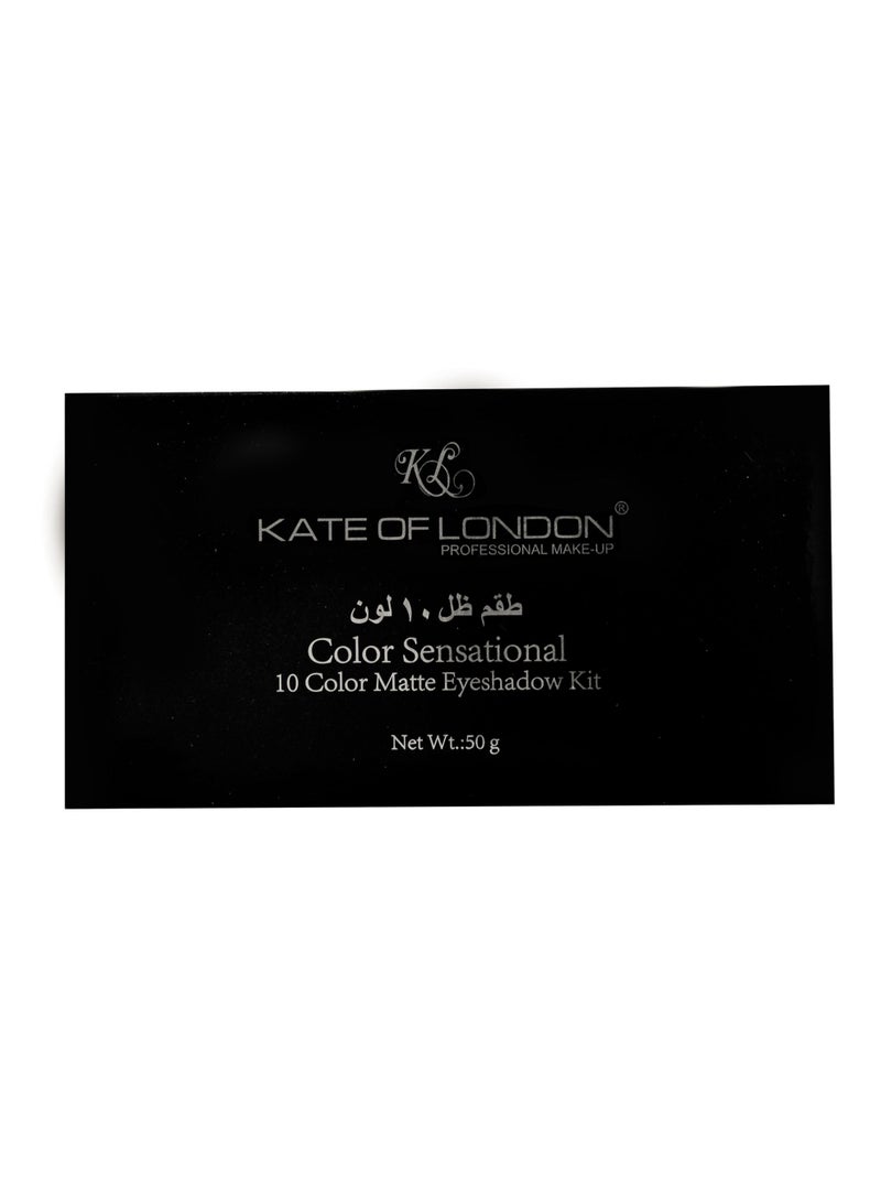 KATE OF LONDON 10 Color Sensational Matte Eyeshadow Kit  - Image 2