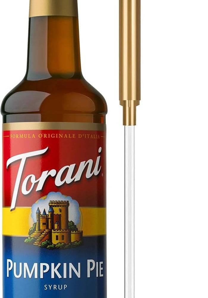 Torani Pumpkin Pie Flavored Syrup with Pump - 25.4 Fl Oz - Image 1