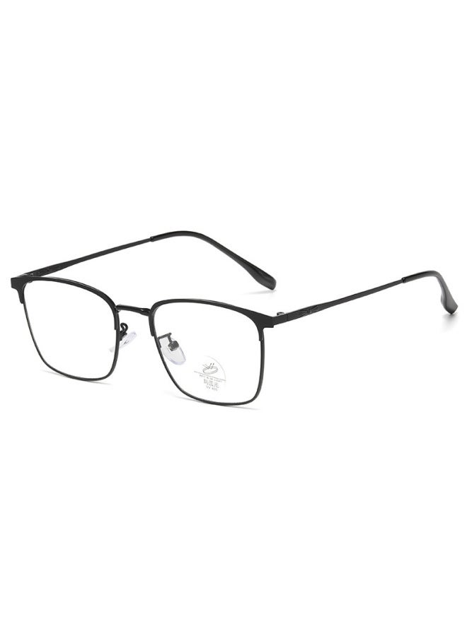 نيو نظارات جديدة عصرية لحماية من الضوء الأزرق، متغيرة اللون بأسلوب ريترو للرجال والنساء، مظهر طبيعي، نظارات أعمال باللونين الأسود والذهبي، نظارات فاخرة بدون وصفة طبية - Image 3