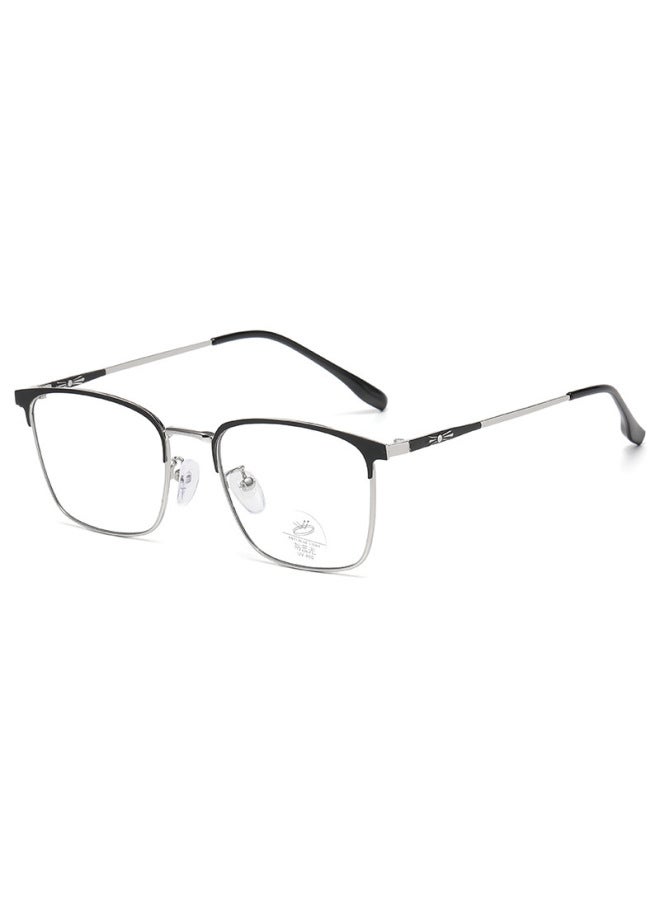 نيو نظارات جديدة عصرية لحماية من الضوء الأزرق، متغيرة اللون بأسلوب ريترو للرجال والنساء، مظهر طبيعي، نظارات أعمال باللونين الأسود والذهبي، نظارات فاخرة بدون وصفة طبية - Image 4