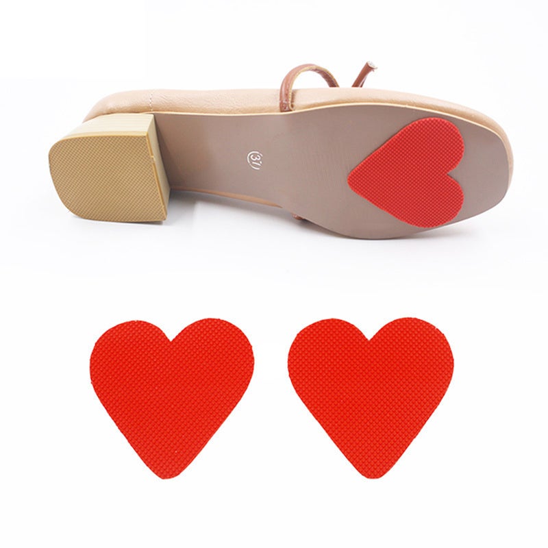 4 pcs Shoe Half Sole Non- Mat Rubber High-Heeled Shoes Sandal Mat for Woman Lady Female - Image 2