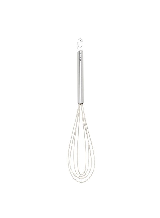 Cuisipro 10-Inch Silicone Flat Whisk, Frosted - Image 1