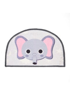 Status Contract Status Contract Semi Circle/D-Shape Elephant Entrance Floor Door Mats Home Decor Non-Slip Carpet for Bathroom, Bedroom, Balcony, Living Room Washable Dirt Trapper (38 x 58 Cms)  - Image 2