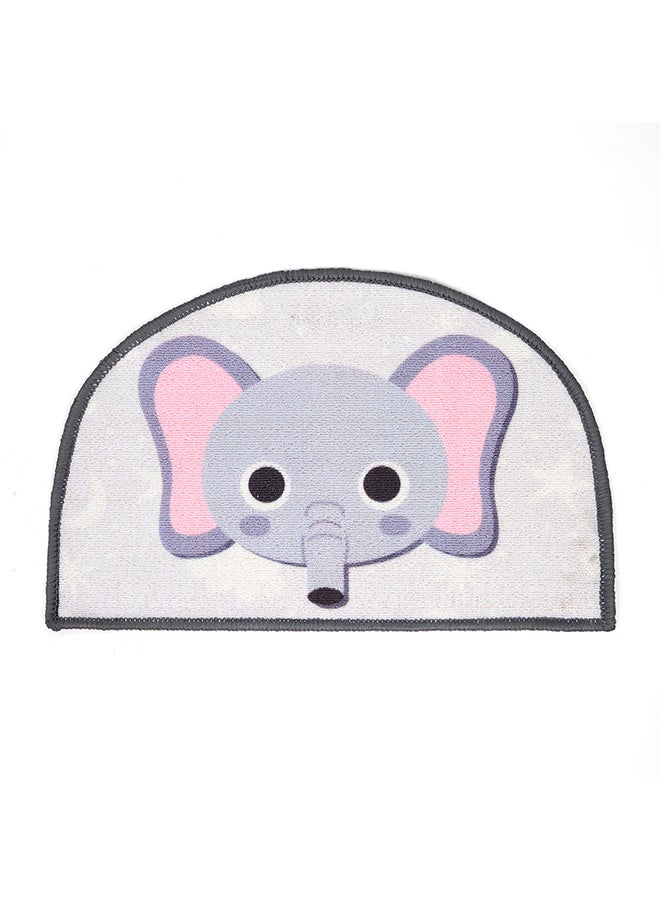 Status Contract Status Contract Semi Circle/D-Shape Elephant Entrance Floor Door Mats Home Decor Non-Slip Carpet for Bathroom, Bedroom, Balcony, Living Room Washable Dirt Trapper (38 x 58 Cms)  - Image 2