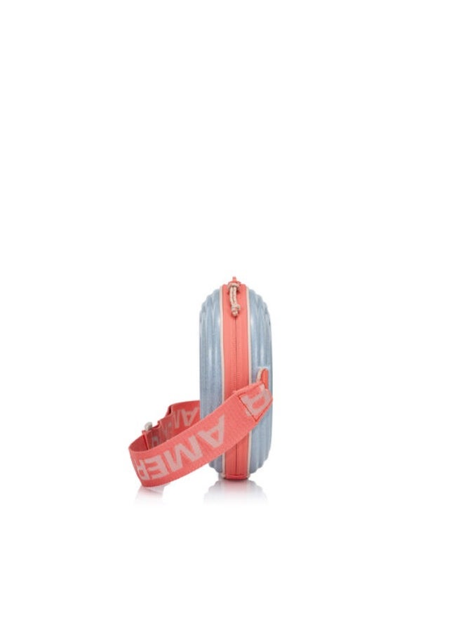 AMERICAN TOURISTER American Tourister Rollio U Mini Crossbody Bag - Silver/Glitter/Salmon - 3 Years Global Warranty  - Image 4