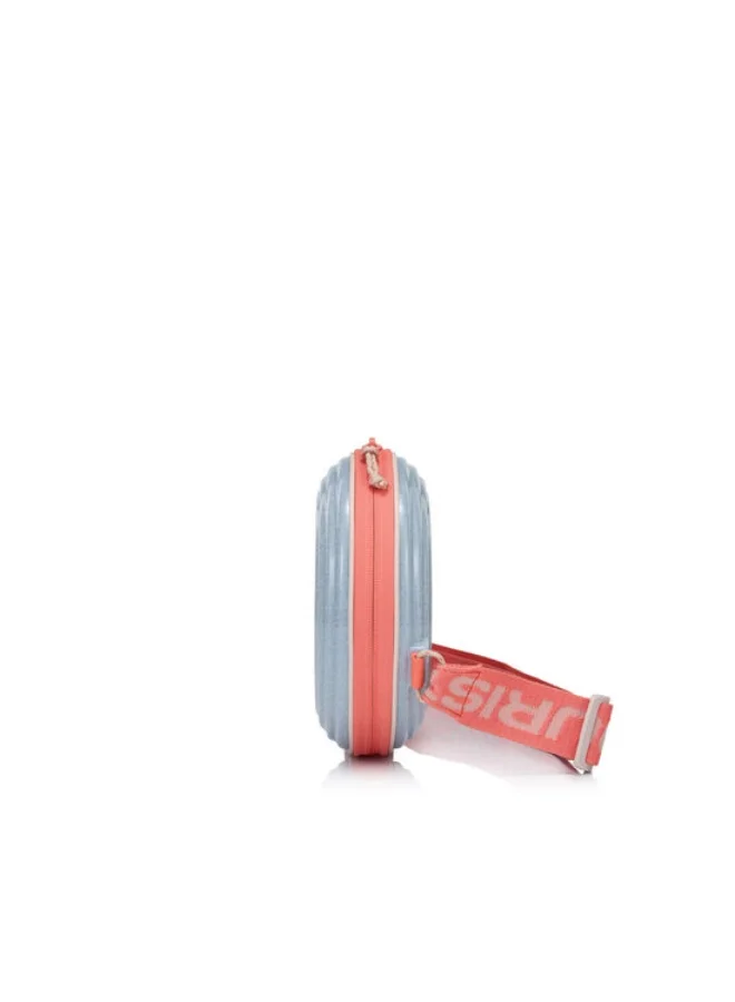AMERICAN TOURISTER American Tourister Rollio U Mini Crossbody Bag - Silver/Glitter/Salmon - 3 Years Global Warranty