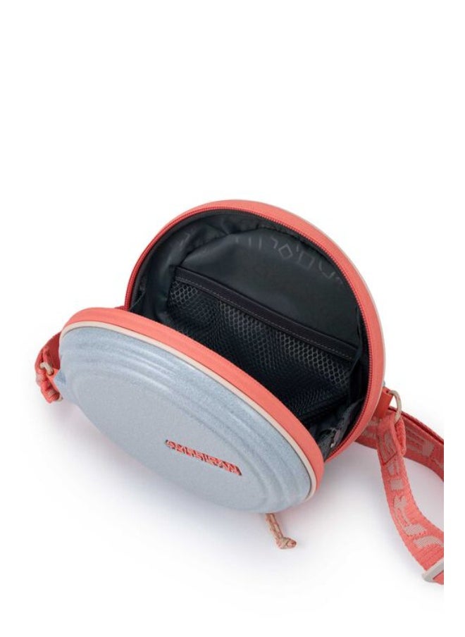 AMERICAN TOURISTER American Tourister Rollio U Mini Crossbody Bag - Silver/Glitter/Salmon - 3 Years Global Warranty  - Image 3