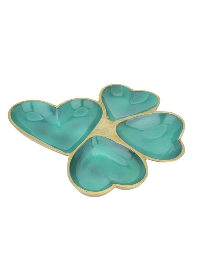 Alsaif Porcelain Serving Plate 34X31X4 Cm Green - Image 1