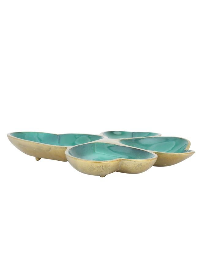 Alsaif Porcelain Serving Plate 34X31X4 Cm Green - Image 2