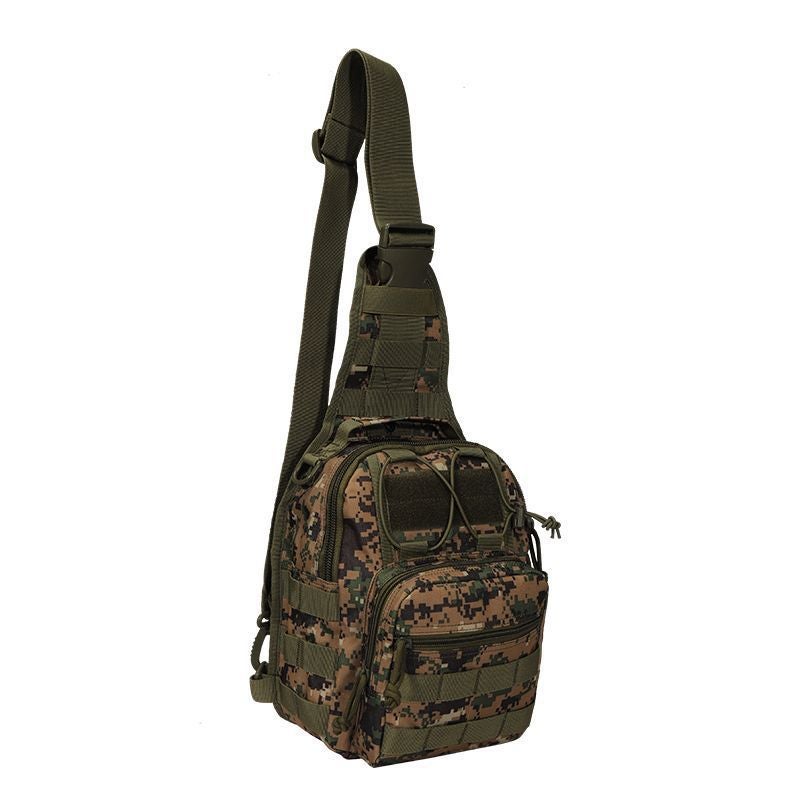 Camo Oxford Cloth 600D Encrypted Enlarge Camouflage Chest Bag Shoulder Bag Outdoor Bag Messenger Bag Tactical Small Chest Bag - Image 1