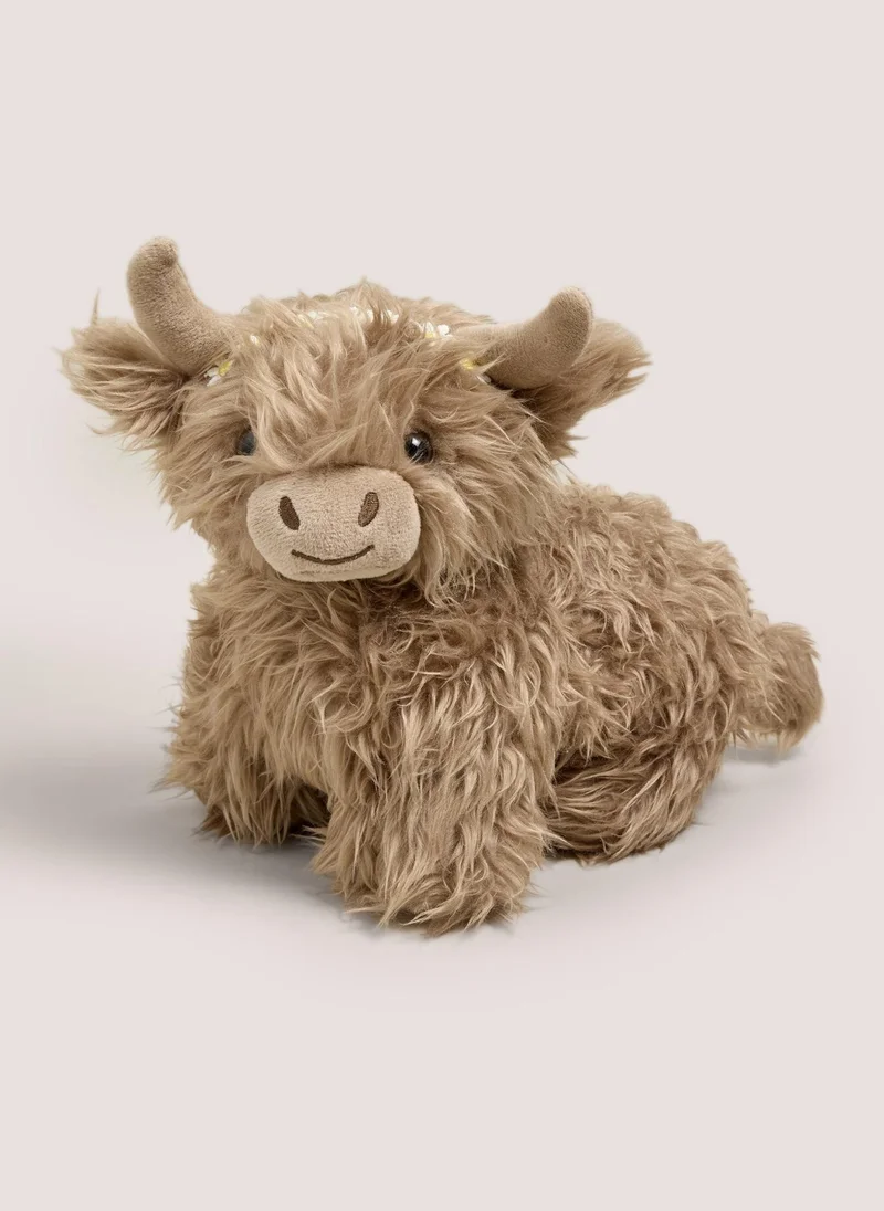 Matalan Highland Cow Doorstop Brown