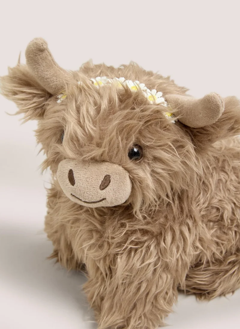Matalan Highland Cow Doorstop Brown