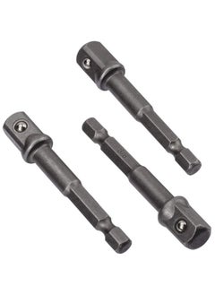 OIIKI OIIKI 6 Pack 3/8 inch(10mm) Square Socket Adapter Bit Set, Impact Driver Power Bits for Automotive DIY-1/4 Hex Shank  - Image 4