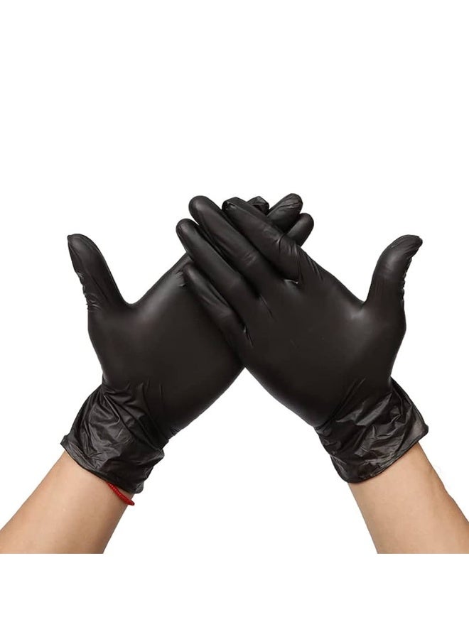 Disposable Black Nitrile Gloves – Powder-Free – 100 pcs – Medical, Cleaning, Industrial Use - Image 1