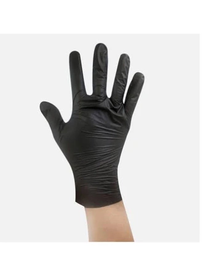 Disposable Black Nitrile Gloves – Powder-Free – 100 pcs – Medical, Cleaning, Industrial Use - Image 3