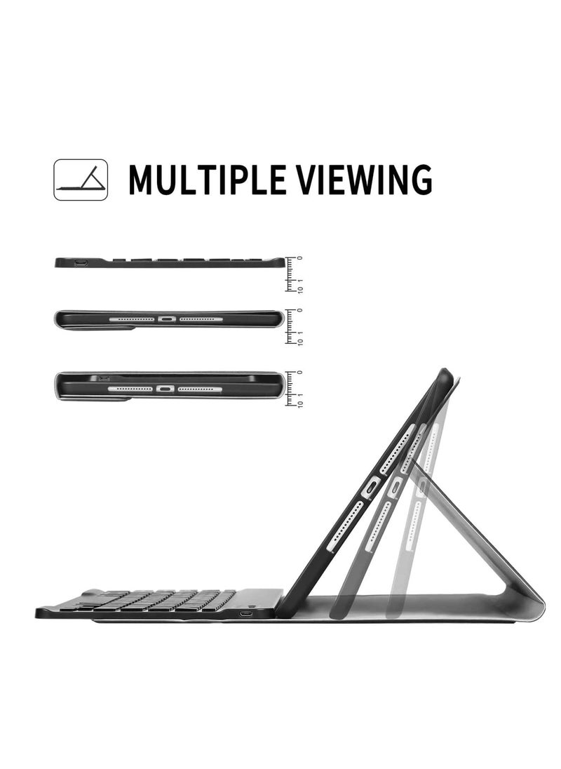 For iPad Pro 12.9 Keyboard Case 2022 2021 2020 2018, Slim Shell Lightweight Cover with Magnetically Detachable Wireless Keyboard for iPad Pro 12.9 Inch 6th 5th 4th 3rd