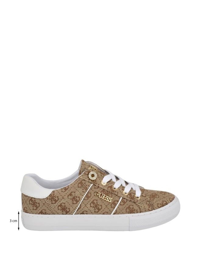 GUESS Women's LOVEN Sneaker, Medium Brown 219, size 7.5 - Image 5