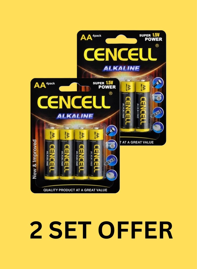 بطارية سنسل AA قلوية 1.5 فولت بجودة عالية